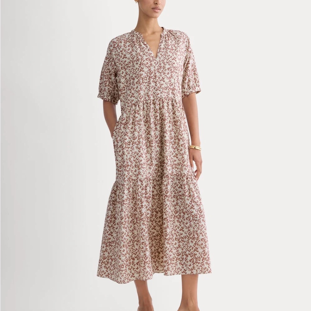 Everlane The Farmers Market Dress In Natural/Rose